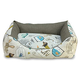 Arquivet Quadratisches Hundebett gepolstert und waschbar 70 x 60 x 20 cm – Bild 1 von 5