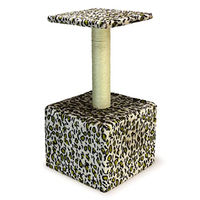 Produktbild von Arquivet Tarragona Kratzbaum für Katzen mit Höhle Sitz und Schublade aus Sisal bunt 30 x 30 x 60 cm