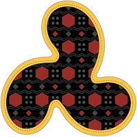 Produktbild von Artesania Cerda Hundespielzeug Harry Potter Boomerang aus Polyester in Rot und Bunt