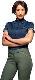 Produktbild von Artesia Reitshirt Flags&Cup für Damen in Blau Größe 2XS
