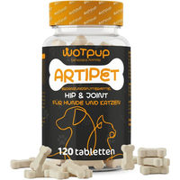 Produktbild von Artipet Gelenk-Supplement Tabletten für Hunde und Katzen aller Altersstufen mit Glucosamin, Chondroitin, MSM und Teufelskralle