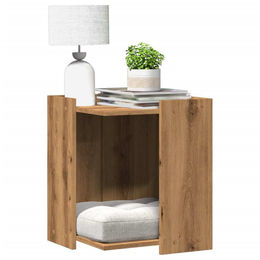 Artisan Katzenklo Möbel-Toilette aus Holzwerkstoff in Eiche Optik 42x42x51 cm – Bild 1 von 2