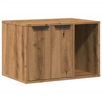 Produktbild von Artisan Katzenklo Möbel-Toilette aus Holzwerkstoff in Eiche-Optik 60x40x40 cm Braun
