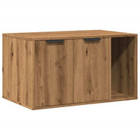 Produktbild von Artisan Katzenklo Möbel-Toilette aus Holzwerkstoff in Eiche Optik Braun 80x50x45 cm