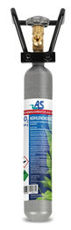 AS Aquaristik CO2 Mehrwegvorratsflasche für Aquaristik Anlagen 500 Gramm Silber – Bild 1 von 2