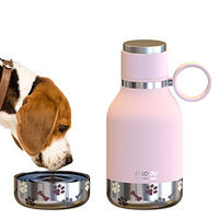 Produktbild von Asobu Hundenapf Rosa Isolierte Edelstahl Wasserflasche für Hunde 1 l