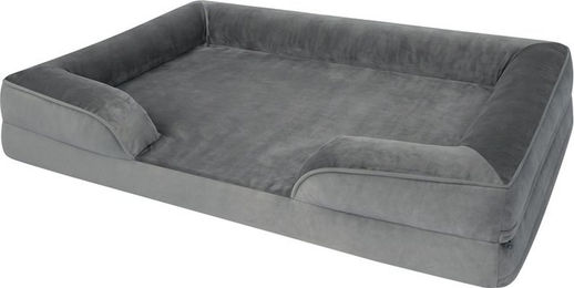 Aspero Hundebett Kotka Grau aus 100 % Polyester mit abnehmbarem Bezug für Hunde und Katzen – Bild 1 von 2