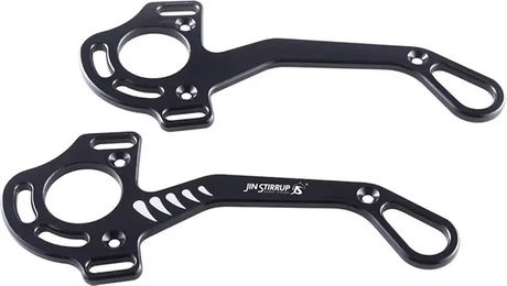 Produktbild von Äste der langen Hackamore Jin Stirrup aus Aluminium in Schwarz