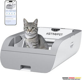 AstroPet Helios Series Selbstreinigende Katzentoilette mit Smart App Steuerung Grau Weiß – Bild 1 von 2
