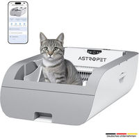 Produktbild von AstroPet Helios Series Selbstreinigende Katzentoilette mit Smart App Steuerung Grau Weiß