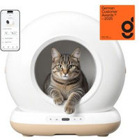 Produktbild von AstroPet Neptune Series smarte selbstreinigende Katzentoilette mit App-Steuerung und WiFi in Weiß