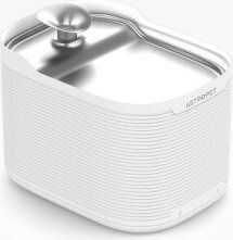 Produktbild von AstroPet Scorpio Flex kabelloser Trinkbrunnen aus Edelstahl in Weiß