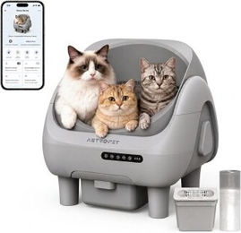AstroPet Venus Selbstreinigendes Katzenklo mit App-Steuerung, UVC- und Ionen-Geruchskontrolle, XXL 12L Abfallbox für große Katzen – Bild 1 von 1