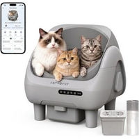 Produktbild von AstroPet Venus Selbstreinigendes Katzenklo mit App-Steuerung, UVC- und Ionen-Geruchskontrolle, XXL 12L Abfallbox für große Katzen