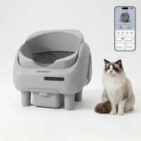 Produktbild von AstroPet Venus smarte selbstreinigende Katzentoilette in Grau aus Kunststoff