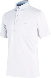 Produktbild von ASUP Reitshirt Turnier-Reitpolo Gingio für Herren in Weiß Größe 50