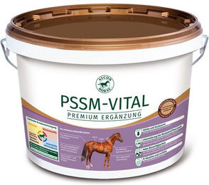 Produktbild von Atcom PSSM-VITAL Nahrungsergänzung für Pferde zur Unterstützung von Stoffwechsel, Leber, Immunsystem sowie Haut und Fell 1000g