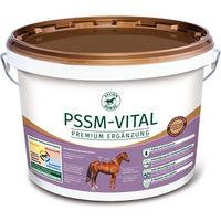 Produktbild von Atcom PSSM-VITAL Nahrungsergänzung für Pferde zur Unterstützung von Stoffwechsel, Leber, Immunsystem sowie Haut und Fell 1000g