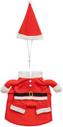 Atmosphera Weihnachtskostüm für Hunde in Rot aus Polyester – Bild 1 von 1