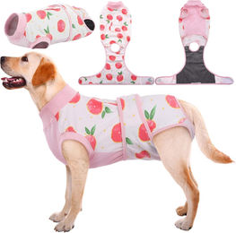 Atmungsaktiver Hundeshirt als Leckschutz nach Operation Rosa XXL – Bild 1 von 3
