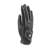 Produktbild von Aubrion Aachen FlexFit Reithandschuhe Unisex aus Leder und Kunstleder Schwarz Größe S