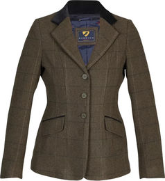 Produktbild von Aubrion Saratoga Turnierjacke Damen aus Wolle in Grün und Braun Größe XXL