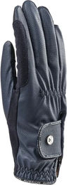 Aubrion Stadium Reithandschuhe für Damen aus Kunstleder Marineblau XL – Bild 1 von 2