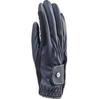 Produktbild von Aubrion Stadium Reithandschuhe für Damen aus Leder und Kunstleder Marineblau Größe M