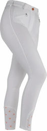 Aubrion Thompson Reithose für Damen in Weiß mit Silikon Mid Grip Größe 32 R – Bild 1 von 2