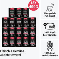Produktbild von Auf der PHirsch Hundefutter Dose 400g
