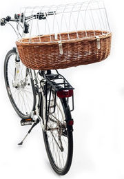 Aumüller Fahrradkorb aus Weide in Braun für die Rahmenmontage Größe L – Bild 1 von 2