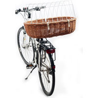 Produktbild von Aumüller Fahrradkorb aus Weide in Braun für die Rahmenmontage Größe L