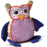 Produktbild von Aumüller Baldrian-Katzenspielkissen Patchwork-Eule mit Catnip 2er Sparpaket