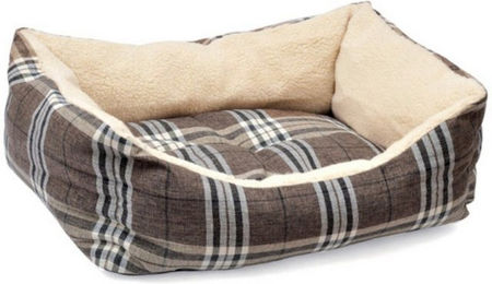 Aumüller Hundebett Plüschsofa Schottland Braun aus Polyester für erwachsene Hunde – Bild 1 von 2