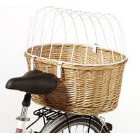 Produktbild von Aumüller Hundefahrradkorb aus Draht mit Schutzgitter für kleine Rassen Braun L