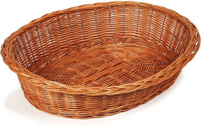 Produktbild von Aumüller Hundekorb aus gesottener Weide Braun 80x62x21cm