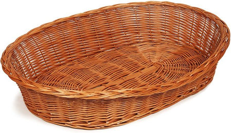 Aumüller Hundekorb aus Naturweide in Braun Größe L 100x75x22cm – Bild 1 von 2