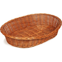 Produktbild von Aumüller Hundekorb aus Naturweide in Braun Größe L 100x75x22cm