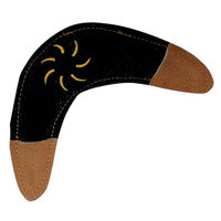 Produktbild von Aumüller Hundespielzeug Leder Boomerang Schwarz