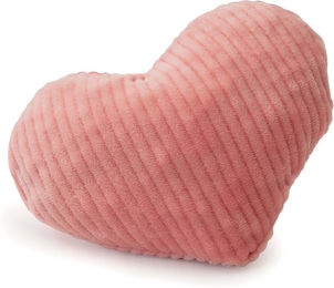 Aumüller Katzenspielkissen Herz aus Cord mit Catnip in Blau oder Rosa – Bild 1 von 2