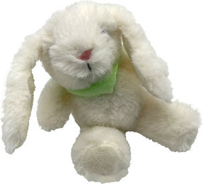 Aumüller Katzenspielkissen Hoppelhase Harry aus Plüsch mit Catnip in Weiß und Grün - 1 Stk. – Bild 1 von 5