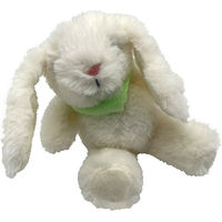 Produktbild von Aumüller Katzenspielkissen Hoppelhase Harry aus Plüsch mit Catnip in Weiß und Grün - 1 Stk.