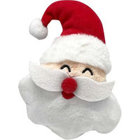 Produktbild von Aumüller Katzenspielkissen Santa Nikolausgesicht mit Catnip aus Plüsch in Rot Bunt