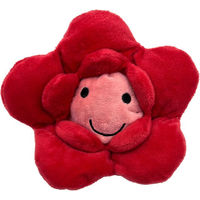 Produktbild von Aumüller Katzenspielzeug Baldi Blümchen Catnip-Spielkissen aus Plüsch in Rosa und Rot