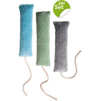 Produktbild von Aumüller Katzenspielzeug Cordkissen Sticks mit Catnip 2er Set bunt