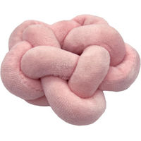 Produktbild von Aumüller Katzenspielzeug Knotenkissen aus Plüsch mit Katzenminze in Grün oder Rosa
