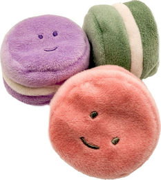 Aumüller Katzenspielzeug Macarons 3er Set aus Plüsch mit Catnip in Bunt – Bild 1 von 4