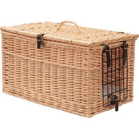 Produktbild von Aumüller Katzentransportkorb und Wohnhöhle aus Weide in Naturfarben B 30 x T 53 x H 39 cm