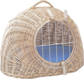 Produktbild von Aumüller Korbhöhle aus Weide mit Wendekissen hellbeige L 39 x B 50 x H 44 cm
