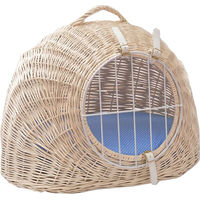 Produktbild von Aumüller Korbhöhle aus Weide mit Wendekissen hellbeige L 39 x B 50 x H 44 cm